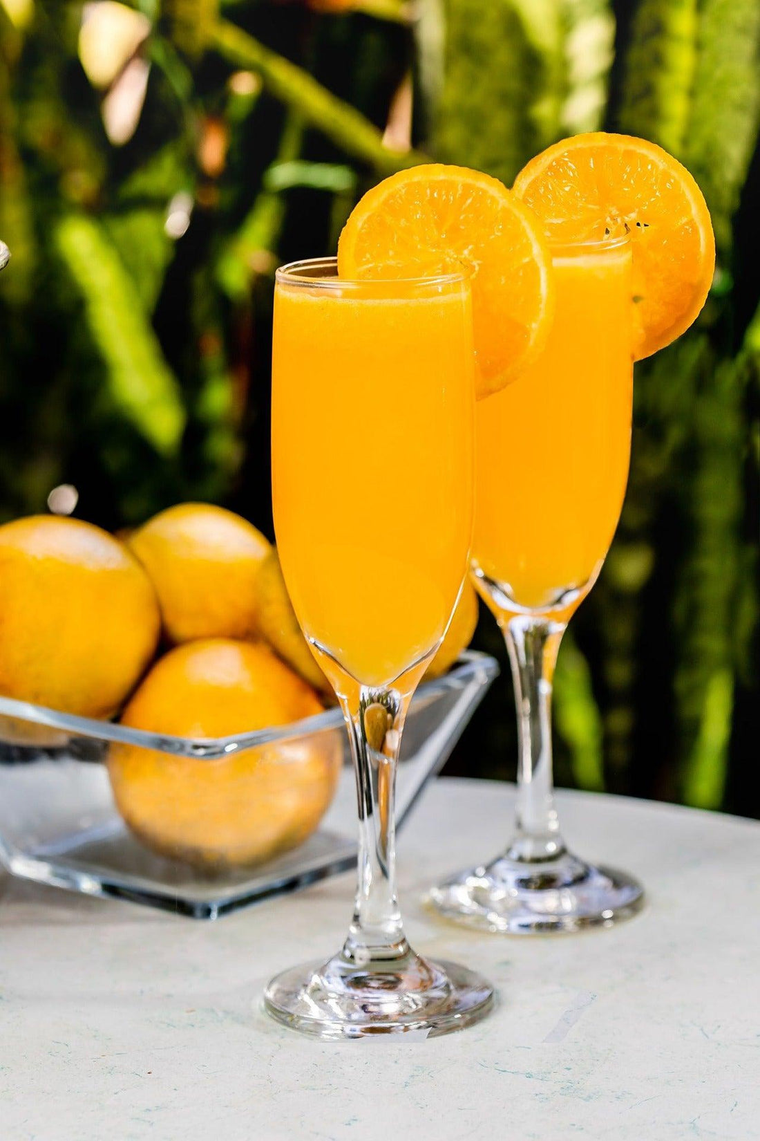 Mimosa, a spring cocktail based on Champagne. Add some bright festivity to your life! - Jersey Art Glass