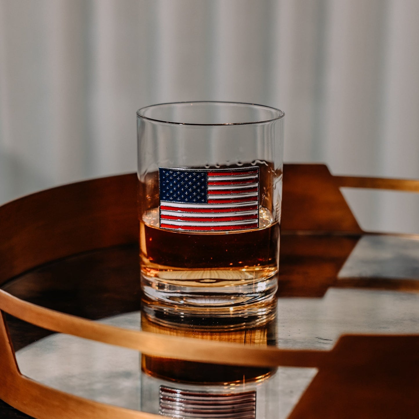 USA Flag Whiskey Glasses