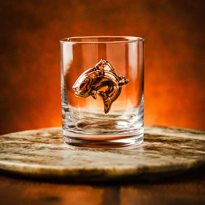 Gold Fish Whiskey Glasses