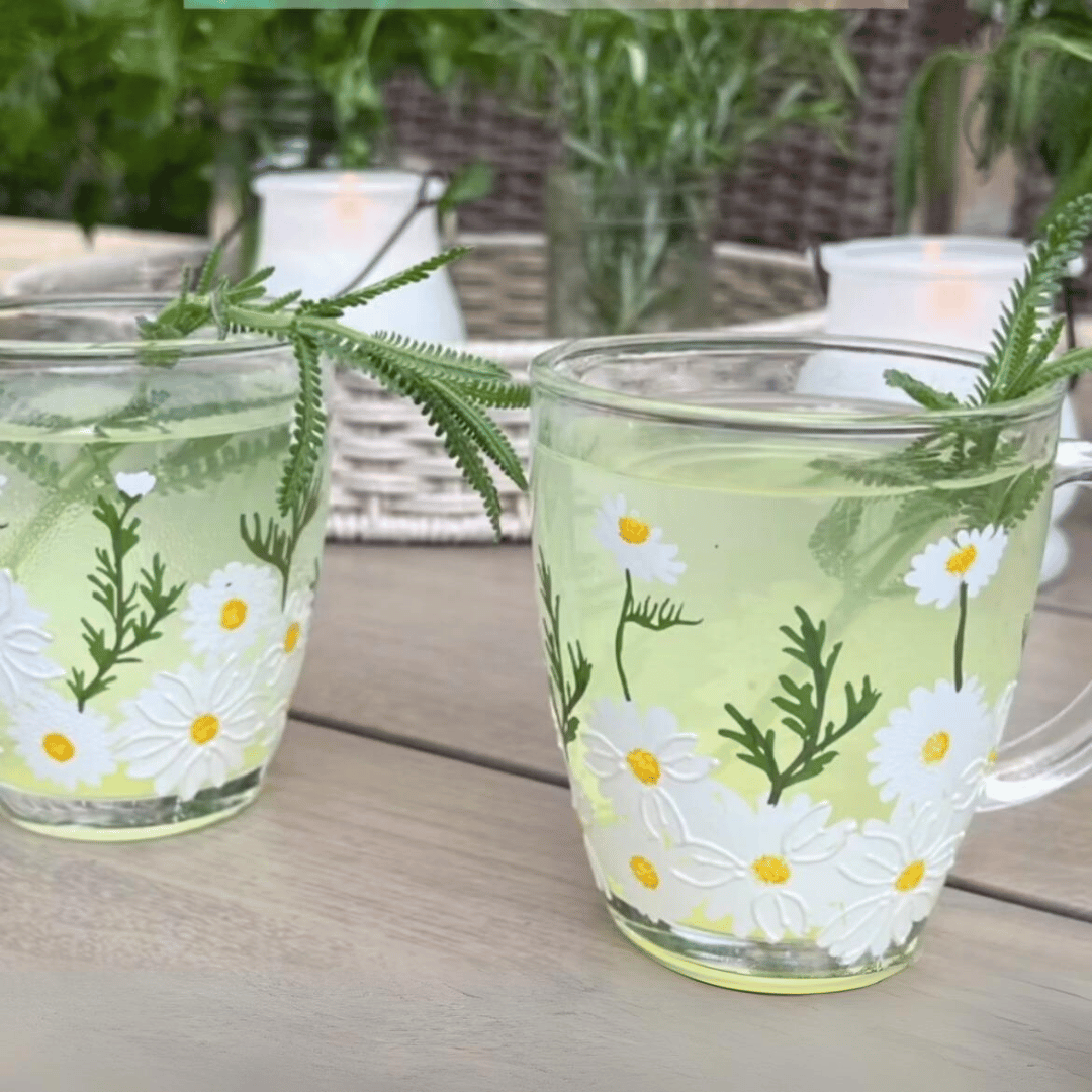 Painted Daisy Mugs