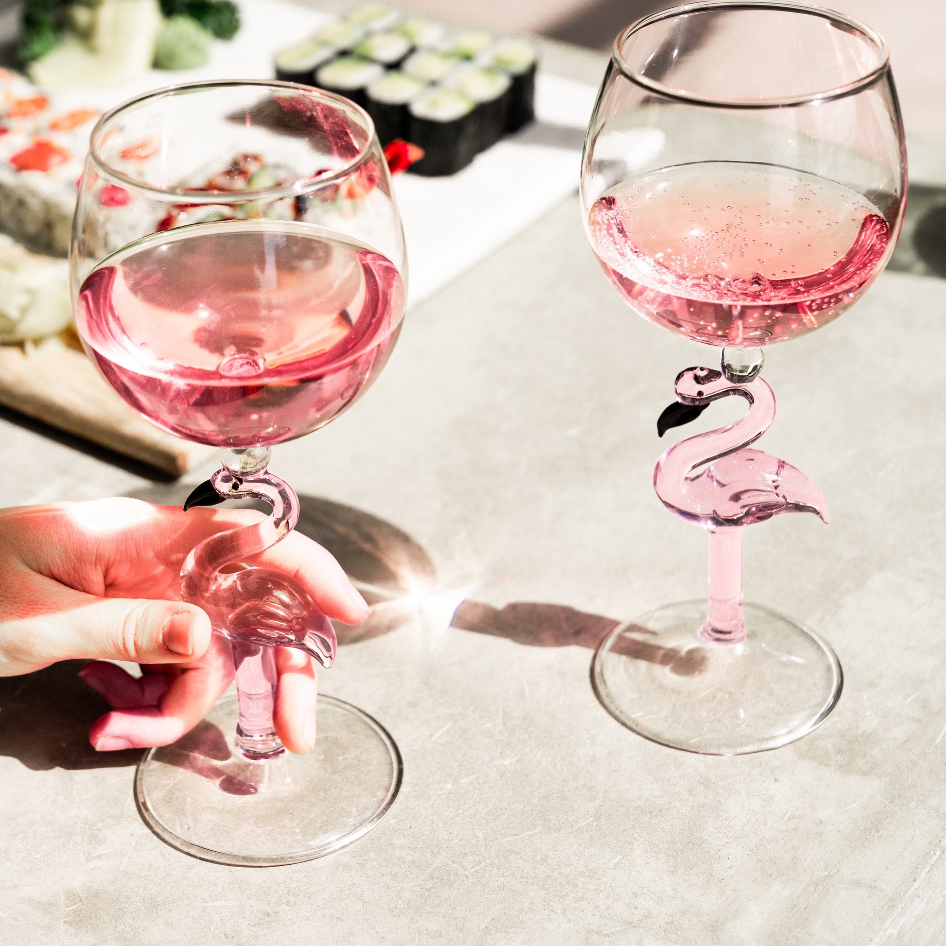 flamingo glassware, wedding gift wine glasses, wine glass gift, wine glasses for gifts, wine glass gift set, blown glass cups