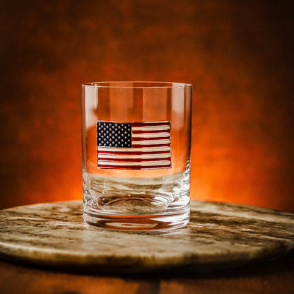 USA Flag Whiskey Glasses