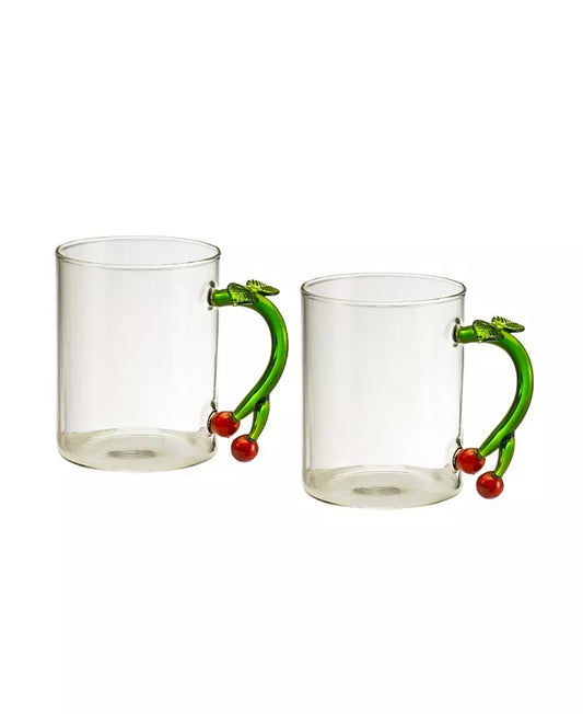 3D Cherry Handle Mugs