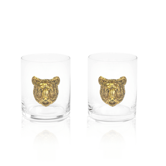 Bear Whiskey Glasses