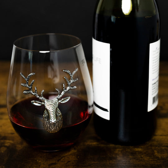 best stemless wine glasses, stag wine glasses, antler wine glasses, deer wine glasses, stag wine glasses, silver wine glass, silver stag wine, stag wine
