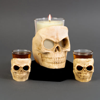 Skull Candle Holder (Set of 1)