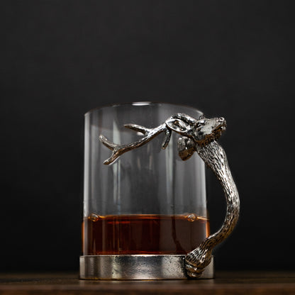 Antler glasses, Deer head glasses, Whisky tumblers, Scotch glasses, Bourbon glasses, Personalized whiskey glasses, Unique whiskey glasses