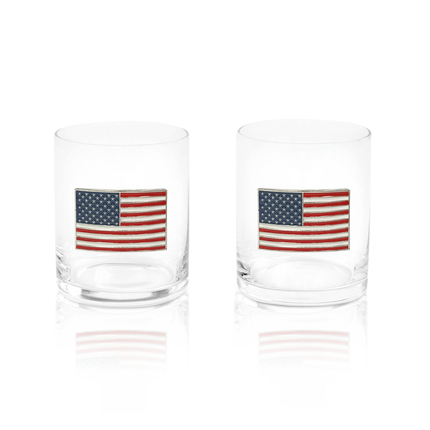 USA Flag Whiskey Glasses