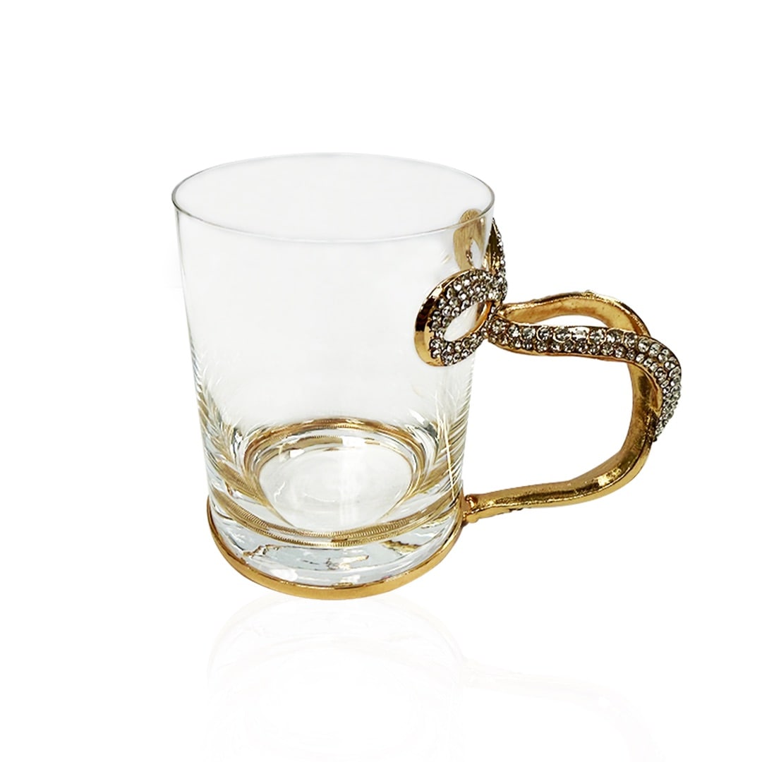 3D Jeweled Bowtie Handle Mugs