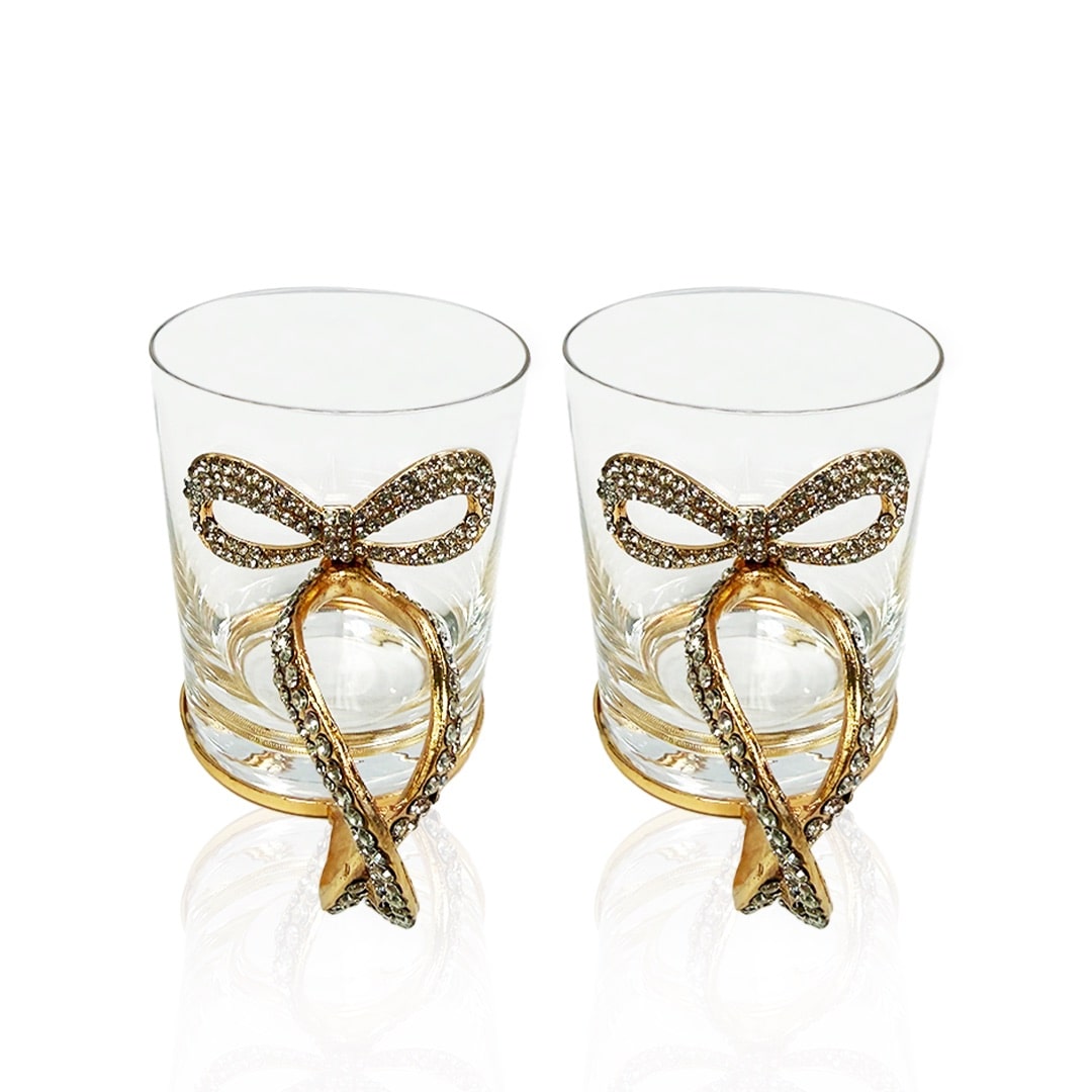 3D Jeweled Bowtie Handle Mugs