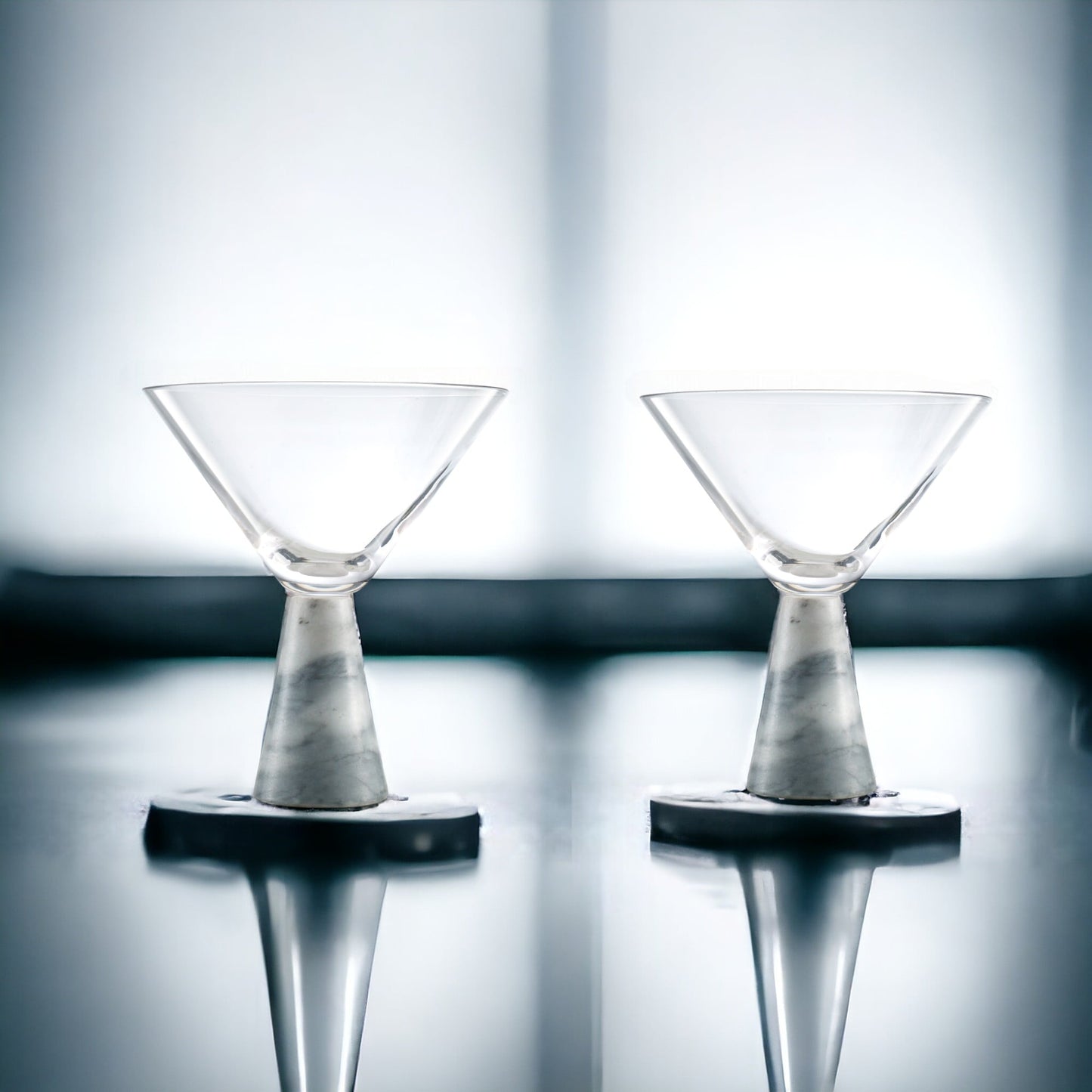 Marble Martini Glasses