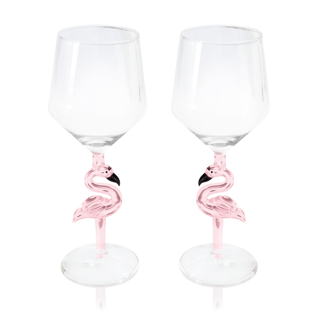 3D Flamingo All Purpose Wine Glass