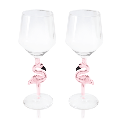 3D Flamingo All Purpose Wine Glass