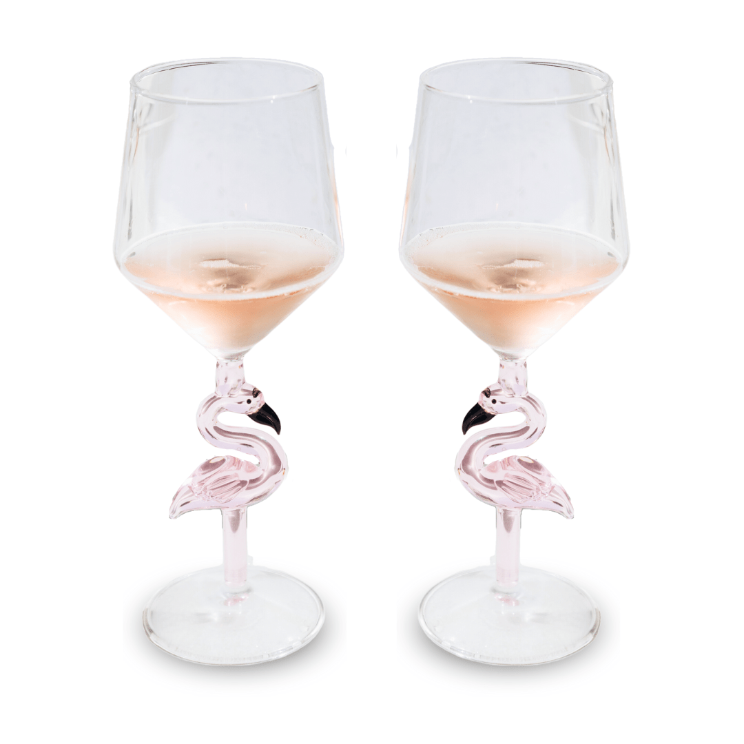 Figural Flamingo All Purpose Wine Glass