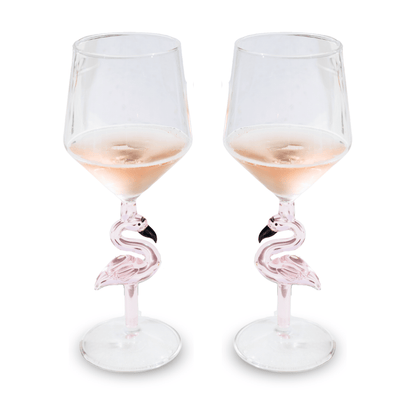 Figural Flamingo All Purpose Wine Glass