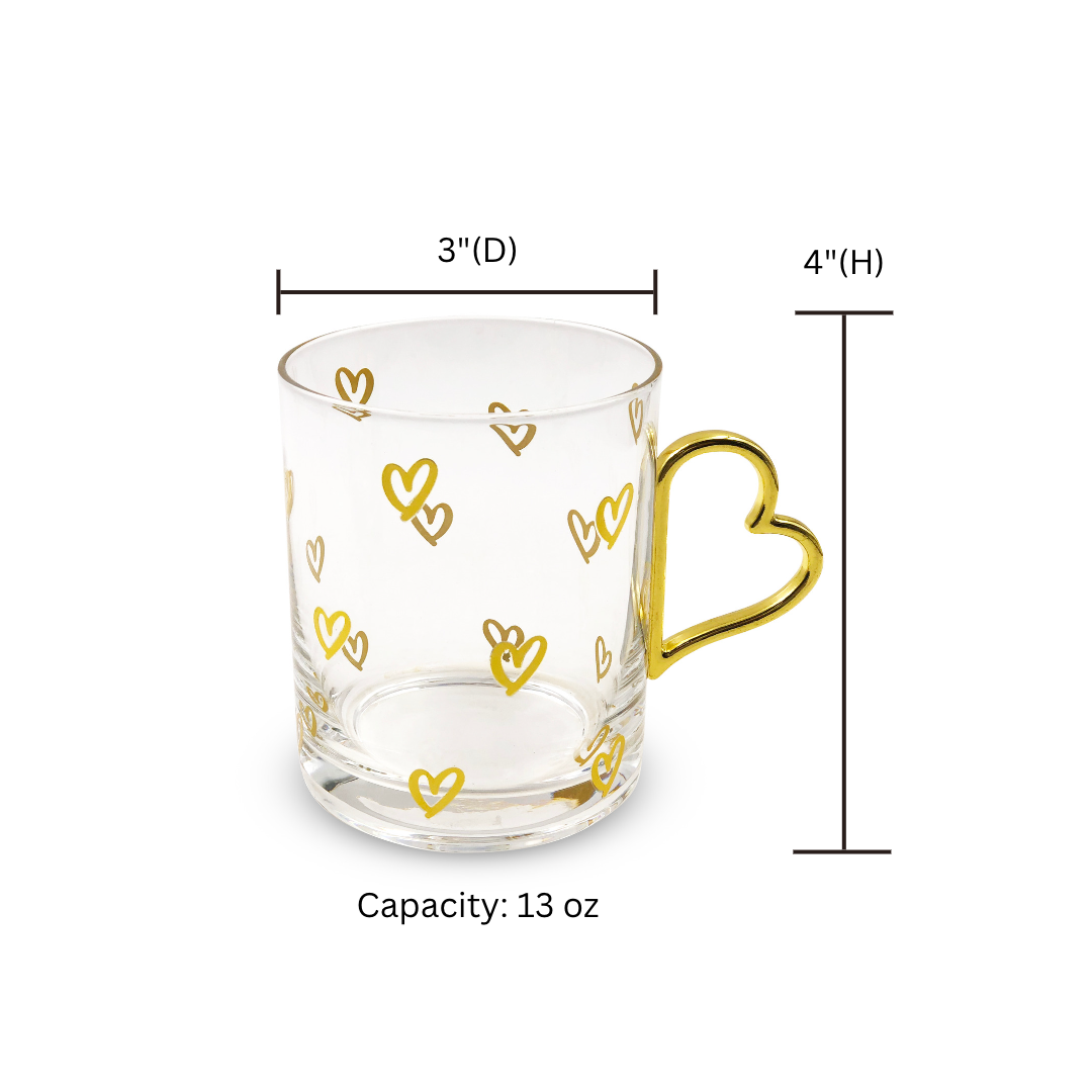 TRANSPARENT GLASS CAPPUCCINO CUP