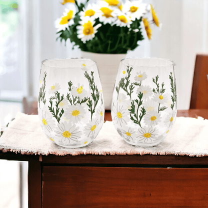 hand painted wine glass, unique stemless wine glasses, wine glass art, paint on wine glass, etched stemless wine glasses