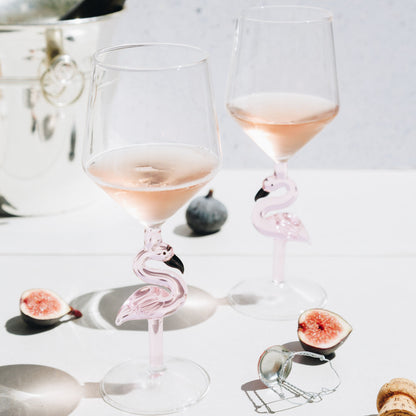 3D Flamingo All Purpose Wine Glass