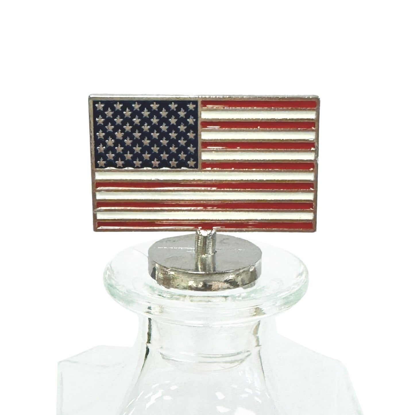 USA Flag Decanter & Whiskey Glass Set