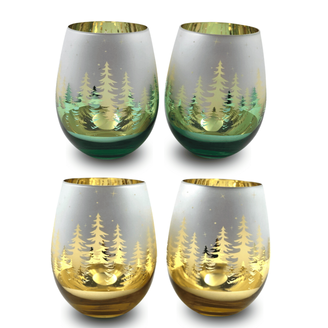 Green & Gold Christmas Stemless Bundle