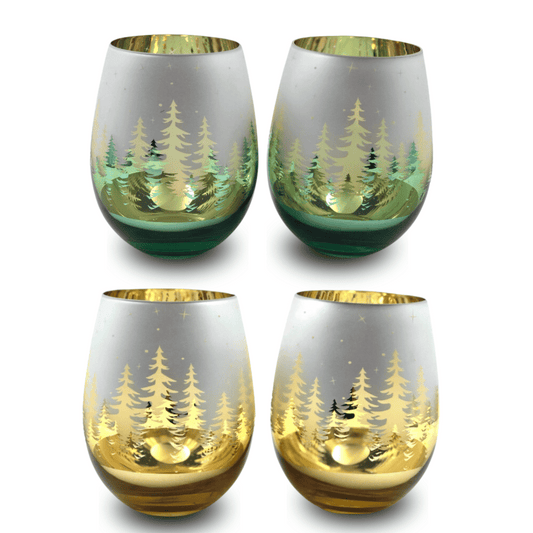 Green & Gold Christmas Stemless Bundle