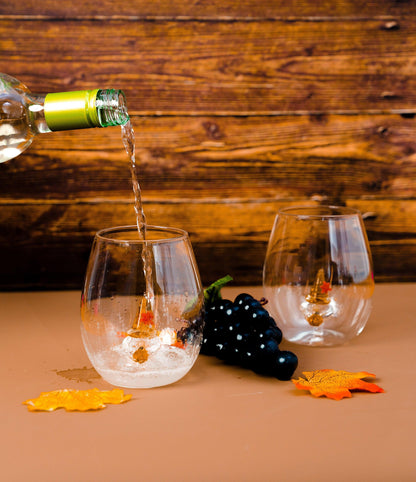 Thanksgiving Wine Glasses