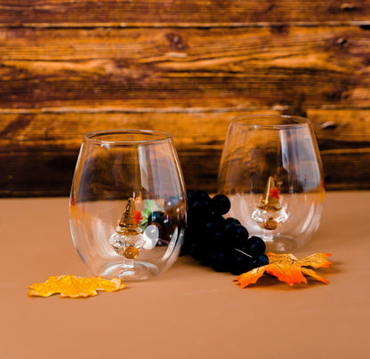 Thanksgiving Wine Glasses