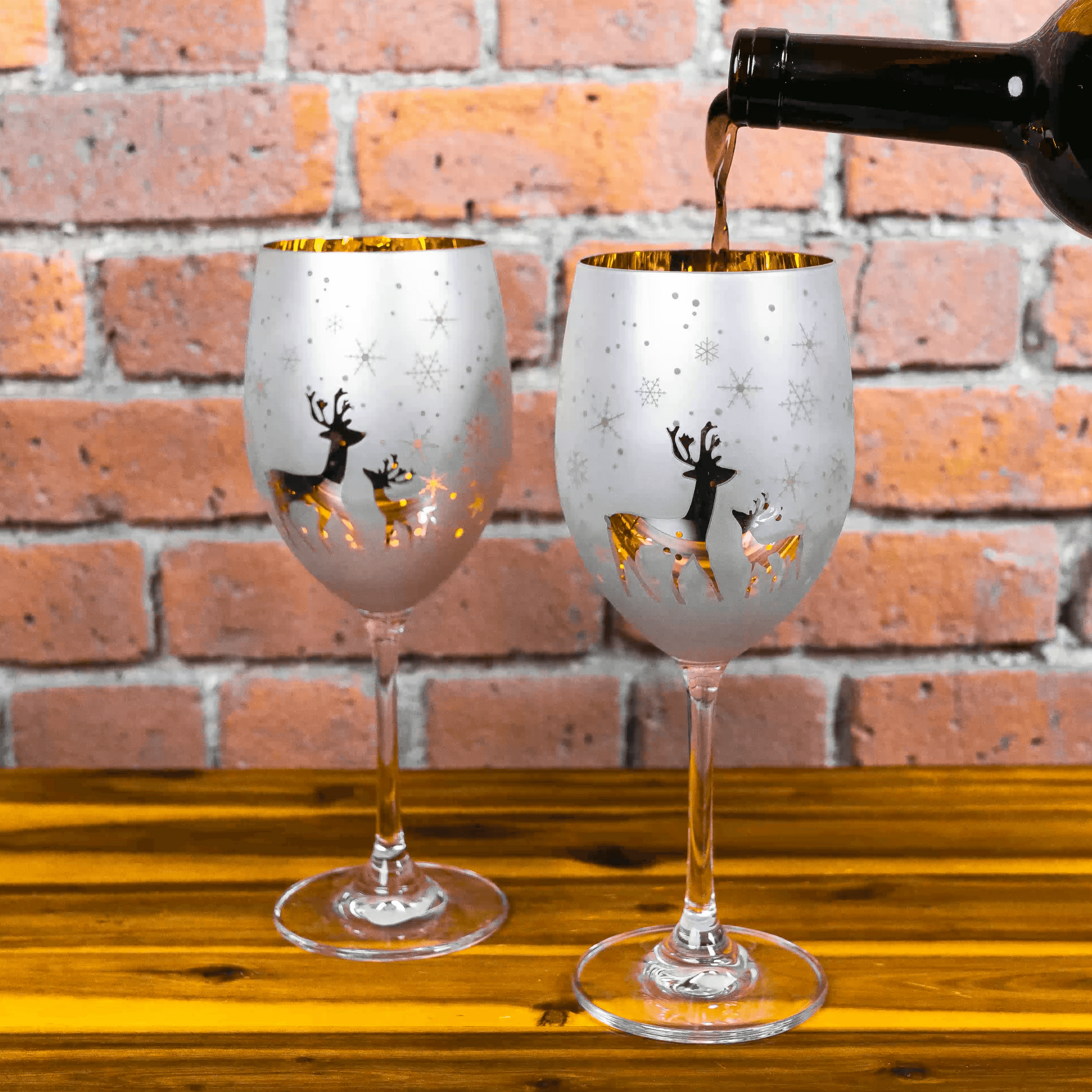 Silver wine sale glasses next